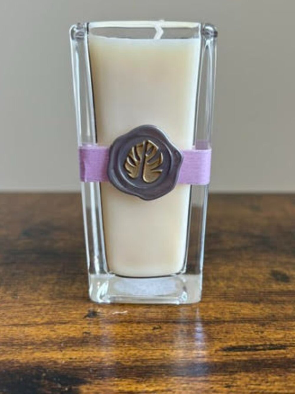 Hand Poured Jasmine Vanilla Soy Candle in Vintage Lugano Crystal Vessel